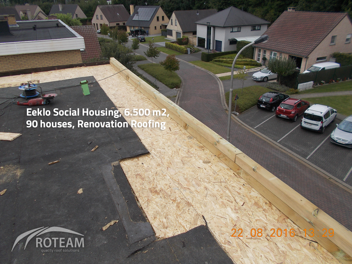 Eeklo Social Housing – roof structure